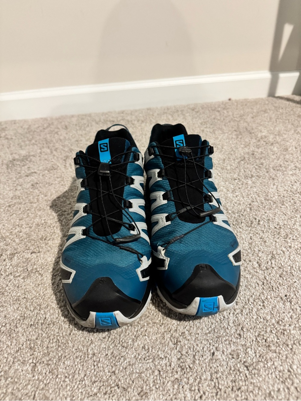 Salomon Teal and Black Trail Shoes